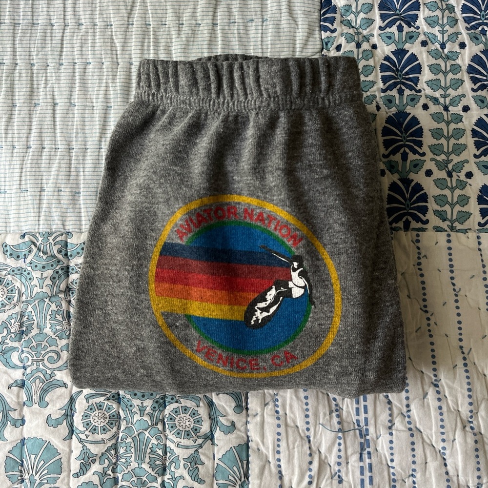Aviator Nation Heather Grey Sweatpants